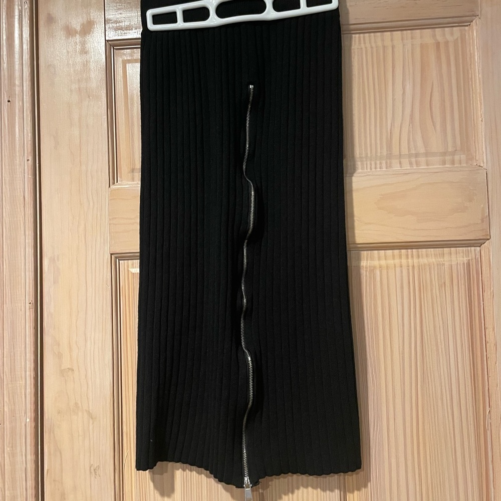 Zoya Midi Skirt With Functioning Zipper In Front - image 1